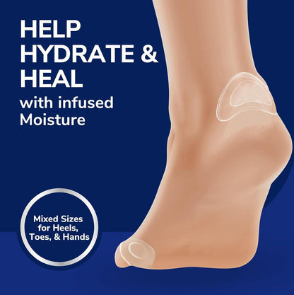 Dr. Scholl’s Blister Cushions Seal & Heal Bandage für Füße, Zehen, Fersen & Hände, 12 Stück - Blasenpflaster mit Hydrogel-Technologie, wasserabweisend