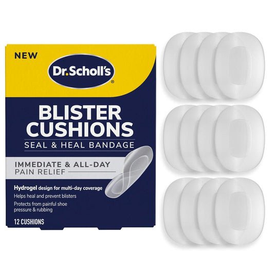 Dr. Scholl’s Blasenpflaster Seal & Heal für die Füße, 12 Stück – Sofortige und langanhaltende Schmerzlinderung, Blasenprävention, Hydrogel-Technologie schützt vor schmerzhaftem Schuhdruck und Reibung