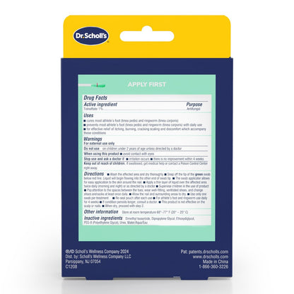 Dr. Scholl’s Nagelpilz-Behandlungsset: 30 Applikatoren mit Tolnaftat gegen Fußpilz am Nagel + Aufhellungstupfer für schönere Nägel in 2 Tagen