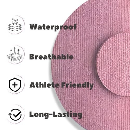 Nepia 30 Stück Rosa CGM-Sensor-Pflaster | Wasserdichte Klebepflaster für Dexcom G7/Libre 1 2 3/Enlite | 14 Tage langanhaltender Schutz | Schweißresistente Sensorabdeckungen für aktiven Lebensstil
