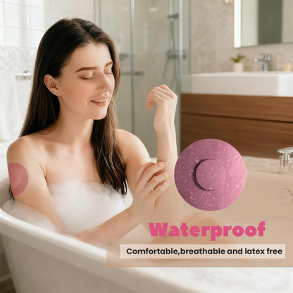Nepia 30 Stück Rosa CGM-Sensor-Pflaster | Wasserdichte Klebepflaster für Dexcom G7/Libre 1 2 3/Enlite | 14 Tage langanhaltender Schutz | Schweißresistente Sensorabdeckungen für aktiven Lebensstil