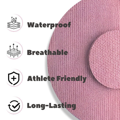 Nepia 30 Stück Rosa CGM-Sensor-Pflaster | Wasserdichte Klebepflaster für Dexcom G7/Libre 1 2 3/Enlite | 14 Tage langanhaltender Schutz | Schweißresistente Sensorabdeckungen für aktiven Lebensstil