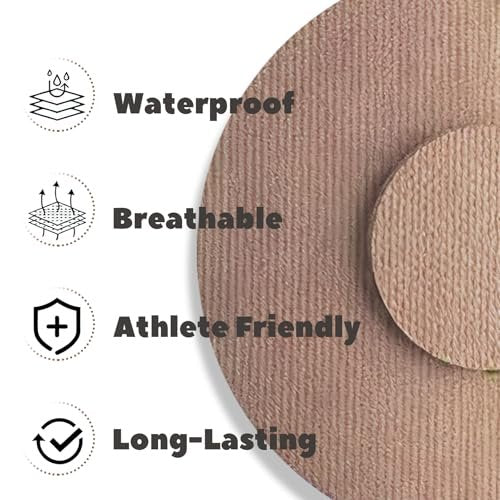 Nepia 30 Stück Hautfarbene CGM-Sensor-Pflaster | Wasserdichtes Klebeband für Dexcom G7/Libre 1 2 3/Enlite | 14 Tage Langzeitschutz | Schweißresistente Sensorabdeckungen für aktiven Lebensstil