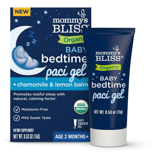 Mommy's Bliss Bio Baby Schlafberuhigungsgel für den Schnuller, Fördert erholsamen Schlaf*, Ohne Melatonin, Ab 2 Monaten, 0,53 Fl Oz