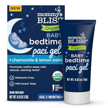 Mommy's Bliss Bio Baby Schlafberuhigungsgel für den Schnuller, Fördert erholsamen Schlaf*, Ohne Melatonin, Ab 2 Monaten, 0,53 Fl Oz