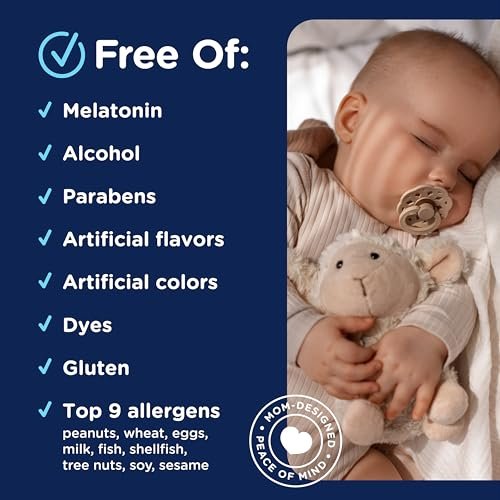 Mommy's Bliss Bio Baby Schlafberuhigungsgel für den Schnuller, Fördert erholsamen Schlaf*, Ohne Melatonin, Ab 2 Monaten, 0,53 Fl Oz