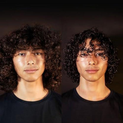 BASED Curl Cream für Männer – Lockencreme für lockiges Haar, ohne aggressive Chemikalien oder künstliche Duftstoffe, mittlerer Halt, spendet Feuchtigkeit & pflegt mit Agave, Seidenprotein & Rizinusöl, 250 ml (1er-Pack)