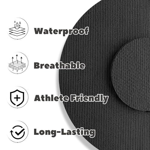 Nepia 30 Stück Schwarze CGM-Sensor-Pflaster | Wasserdichte Klebepflaster für Dexcom G7/Libre 1 2 3/Enlite | 14 Tage langanhaltender Schutz | Schweißresistente Sensorabdeckungen für aktiven Lebensstil