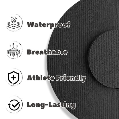 Nepia 30 Stück Schwarze CGM-Sensor-Pflaster | Wasserdichte Klebepflaster für Dexcom G7/Libre 1 2 3/Enlite | 14 Tage langanhaltender Schutz | Schweißresistente Sensorabdeckungen für aktiven Lebensstil