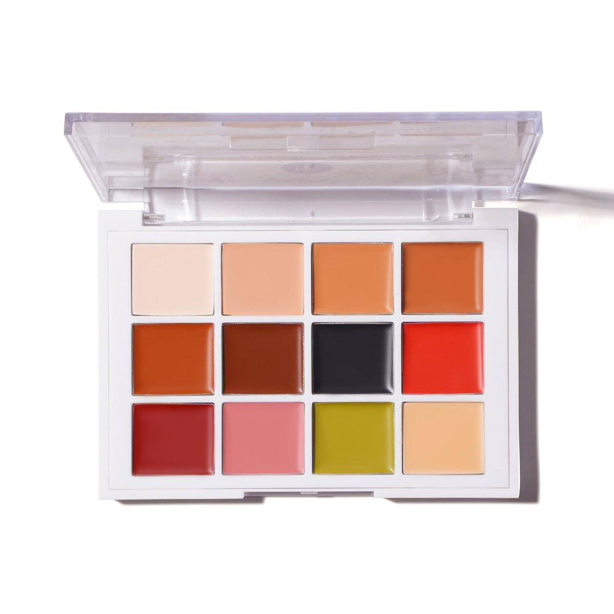 Narrative Cosmetics 12-Farben Tattoo Abdeck Make-up Palette | Wasserdichter Cremconcealer für Tattoos, Narben & Hautunreinheiten | Lang anhaltende, wischfeste Formel für alle Hauttöne