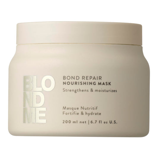 BlondMe Bond Repair Nährende Maske für blondes Haar | Intensive Haarkur | Feuchtigkeit & Geschmeidigkeit für blondes, aufgehelltes & graues Haar