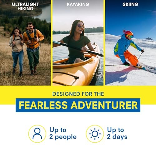 Adventure Medical Kit Ultralight/Watertight Notfallset .5 – Für bis zu 2 Personen, bis zu 2 Tage – Inklusive Verbände, Blasenpflaster & mehr – Perfekt zum Wandern, Radfahren & Klettern