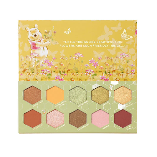 ColourPop x Winnie the Pooh Sweet As Can Bee Lidschattenpalette – Honigfarbene Lidschattenpalette mit Metallic-, Matt- und Matt-Schimmer-Finish – hochpigmentierte Formel (0,4 oz)
