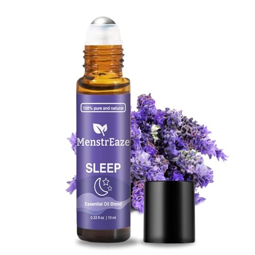 Natürliches Schlaföl Roll-On, 100% natürliche Tiefenentspannungsmischung mit Lavendel, Kamille, Süßorange Aromatherapieölen, 10 ml