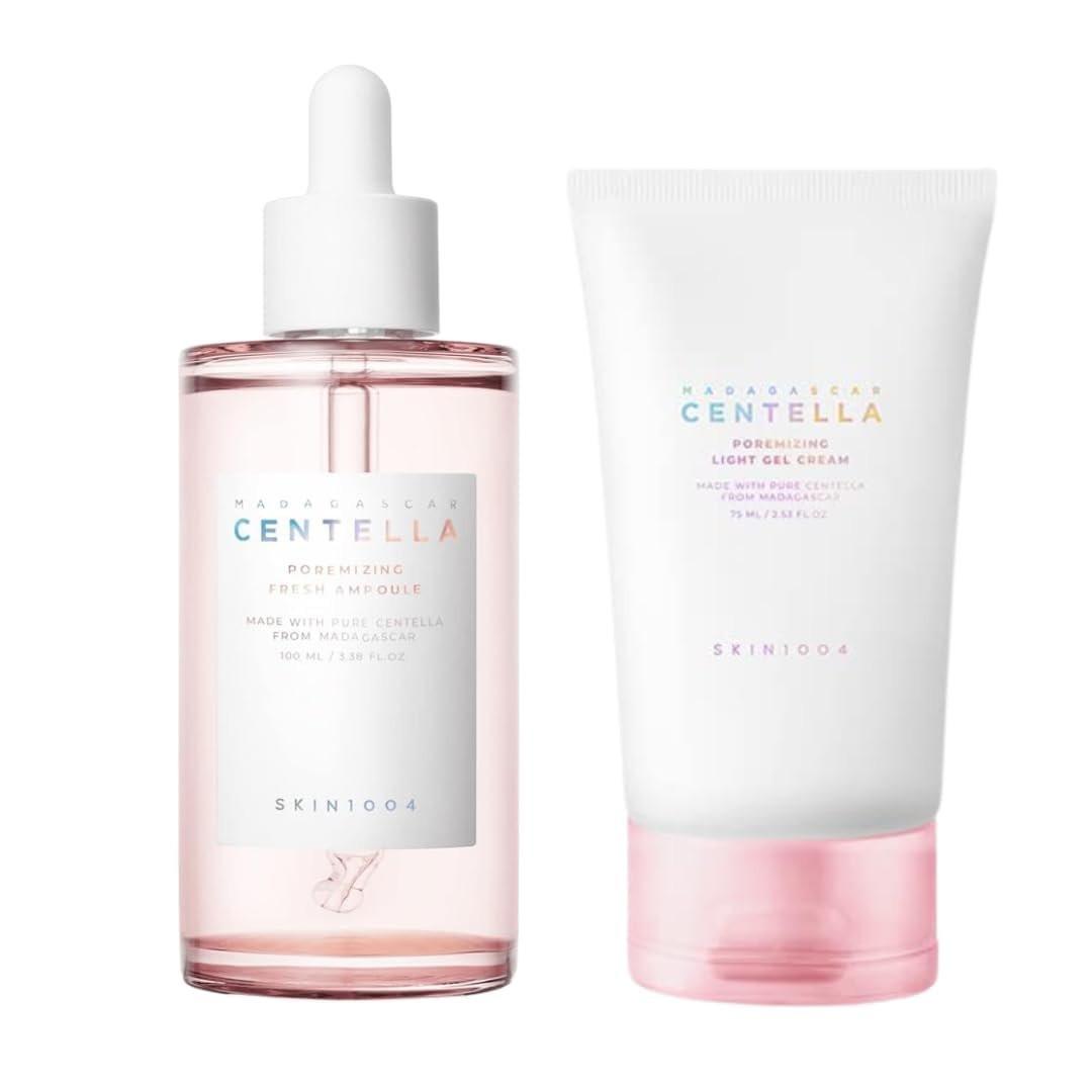 SKIN1004 Madagascar Centella Poremizing Fresh Ampulle 100ml & Poremizing Light Gel Creme 75ml Set