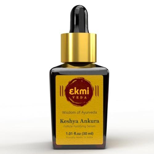 Ekmiveda Haarwachstum DHT-Blocker Serum mit Redensyl, Procapil, ayurvedischen Kräutern, Amla, Brahmi, Capilia Longa – Follikelstimulierendes Haardichteserum – Haarausfallbehandlung für Frauen & Männer, 30 ml