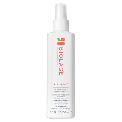 Biolage All-In-One Multi-Benefit Spray – Leave-In Pflege, Hitzeschutz, Glanz & Frizz-Kontrolle für alle Haartypen, mit Kokosöl, vegan & parabenfrei, 250 ml