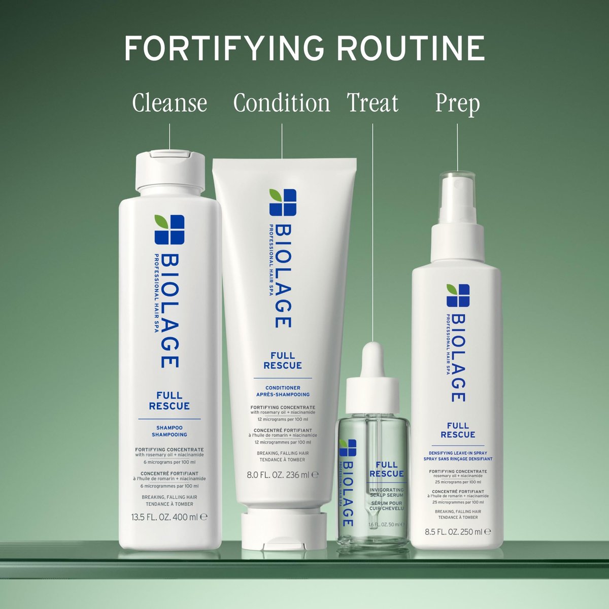 Biolage Full Rescue Invigorating Serum – Für stärkeres Haar und längere Längen in 4 Wochen*, Rosmarinöl & Niacinamid, vegan & parabenfrei, 1,6 Fl Oz