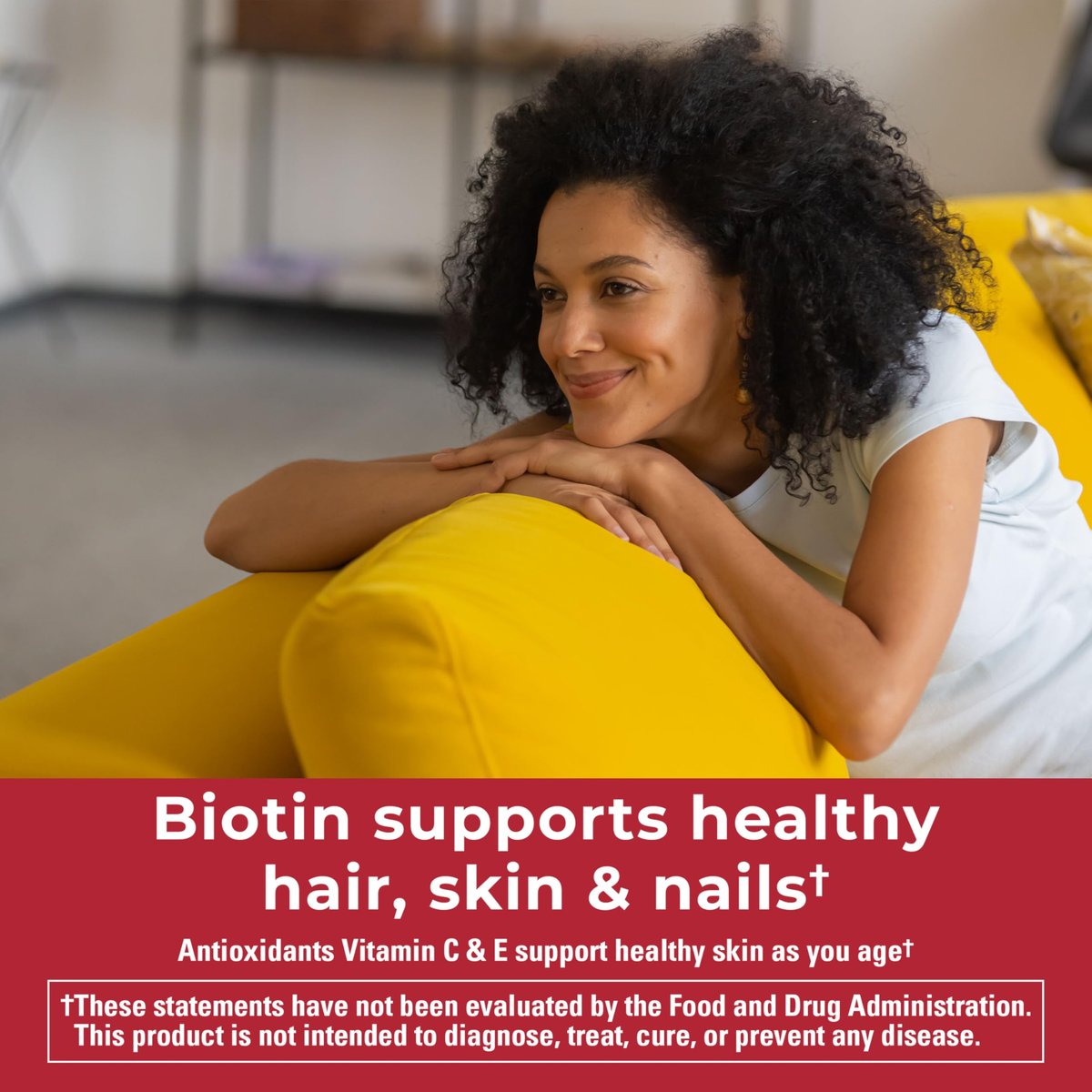 Nature Made Zero Sugar Haar Haut Nägel Gummibärchen, Biotin 2500 mcg pro Portion, 120 zuckerfreie Gummibärchen, 60-Tage-Vorrat