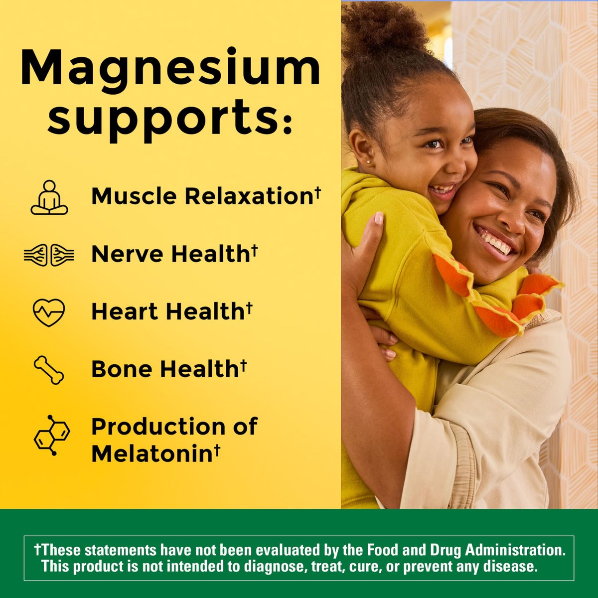 Nature Made Hochdosiertes Magnesium Komplex Soft Chews – Magnesiumcitrat & Malat Mischung 250 mg pro Portion für Muskel-, Herz- und Knochenunterstützung, 40 vegetarische Kautabletten, 20-Tage-Vorrat