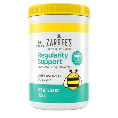 Zarbee's Kinder Ballaststoff-Pulver für regelmäßige Verdauung, geschmacksneutral, zuckerfrei, glutenfrei, tägliches Ballaststoff-Präparat für Kinder & Kleinkinder von 1 bis 12 Jahren, 5,82 oz
