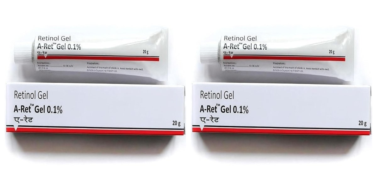 2er-Pack Retinol Gel 0,1 % mit Vitamin A – Leichtes Nachtserum für verbesserte Hautstruktur & glatt aussehende Haut, 20 g