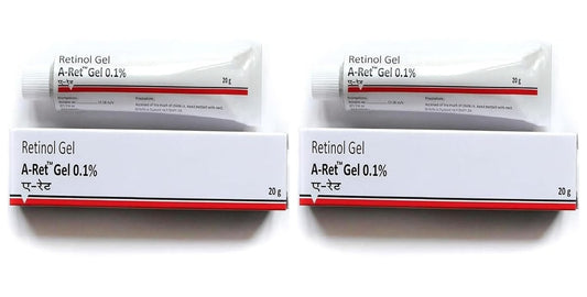 2er-Pack Retinol Gel 0,1 % mit Vitamin A – Leichtes Nachtserum für verbesserte Hautstruktur & glatt aussehende Haut, 20 g