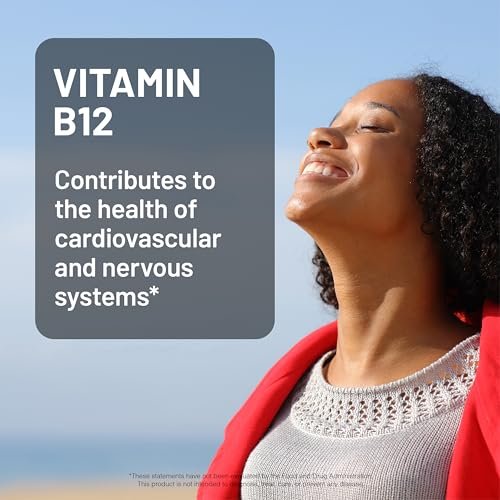 NatureWise Vitamin B12 3000 mcg – Extra Stärke – Nahrungsergänzung zur Unterstützung von Energie, geistiger Klarheit und Nervensystem – Leicht zu schlucken, soja- und glutenfrei, nicht gentechnisch verändert – 60 Softgels