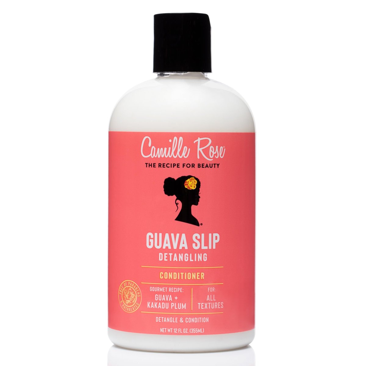Camille Rose Guava Slip Entwirrender Conditioner – mit Guave, Kakadupflaume und Soursop zum Entwirren, Pflegen und Wiederbeleben – für alle Haartexturen – 355 ml