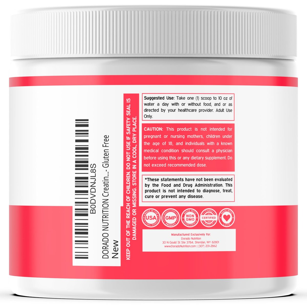 Creatin für Frauen | Kreatin-Monohydrat-Pulver 5 g + 5000 mg Kollagen + 1000 mg BCAA 2:1:1 (30 Portionen) | Unterstützt Gesäßmuskulatur, schlanke Muskeln, Erholung, Energie & Ausdauer | Nicht-GVO, glutenfrei - hergestellt in den USA