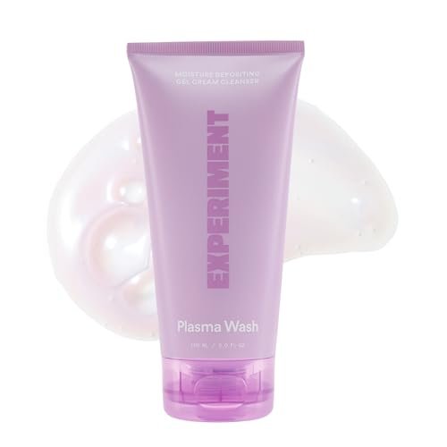 Experiment Plasma Wash Feuchtigkeitsspendender Gel-Creme-Reiniger – Hydratisierend, Barriere-stärkend & Nicht austrocknend, mit Glycerin & Jojobaöl, 150 ml – Sanfte Gesichtsreinigung für alle Hauttypen