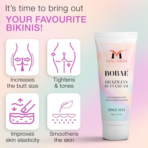 Bobae Brazilian Buttock Hips Vergrößerungs- und Pflegecreme (Gel) für Frauen – Booty Growth