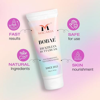 Bobae Brazilian Buttock Hips Vergrößerungs- und Pflegecreme (Gel) für Frauen – Booty Growth