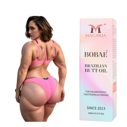 Bobae Brazilian Buttock Enlargement Oil – Big Bum Buttocks Oil, Hüftlifting & Po-Creme, 100 ml
