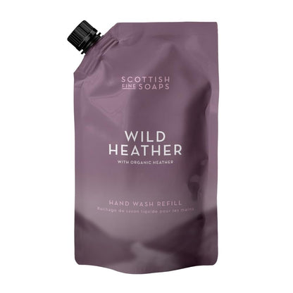 Scottish Fine Soaps Wild Heather Hand Wash Nachfüllpackung – 1,2 Liter Beutel mit Bio-Heidekraut-Extrakt, parabenfrei