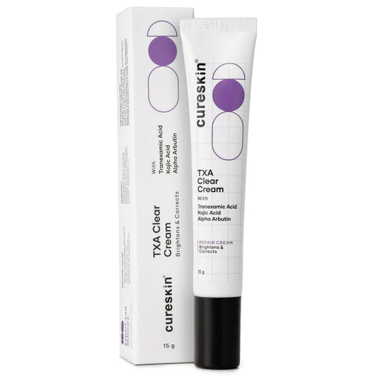 Cureskin Tranexamsäure 10% Creme – 20.000 ppm Kojisäure-Dipalmitat, 15.000 ppm Alpha-Arbutin, 100.000 ppm Tranexamsäure – Gegen dunkle Flecken, Sommersprossen, Pigmentstörungen (15 g / 0,5 Unzen)