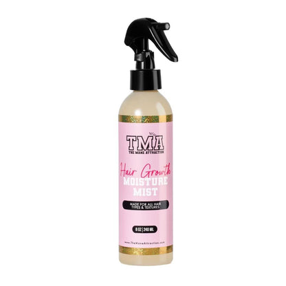 The Mane Attraction’s Nourishing Daily Hair Growth Moisture Mist – Leichter Feuchtigkeitsspray für alle Haartypen, für dickeres und längeres Haar mit Aloe Vera, Süßmandelöl und Honig, 237 ml