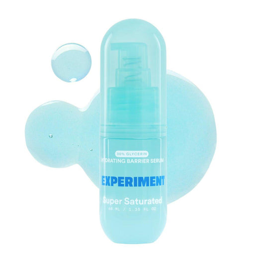Experiment Super Saturated Ultra Hydrating Barrier Serum – 30% Glycerin, Polyglutaminsäure + Feigenkaktus für intensive Feuchtigkeit, pralle + strahlende Haut, 40 ml – Feuchtigkeitsserum für alle Hauttypen