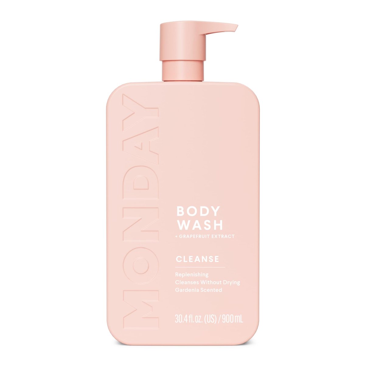 MONDAY HAIRCARE CLEANSE Duschgel mit Grapefruit-Extrakt, Hyaluronsäure, Sheabutter, Kokosöl für normale bis fettige/Mischhaut 900 ml