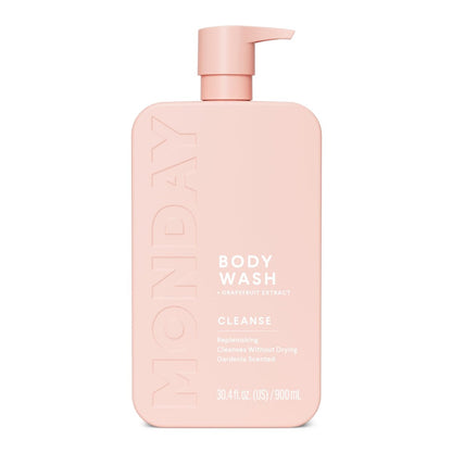 MONDAY HAIRCARE CLEANSE Duschgel mit Grapefruit-Extrakt, Hyaluronsäure, Sheabutter, Kokosöl für normale bis fettige/Mischhaut 900 ml