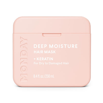 MONDAY HAIRCARE Tiefenfeuchtigkeit Haarmaske mit Keratin, Arganöl, Sheabutter & Kokosöl für trockenes bis geschädigtes Haar 250 ml