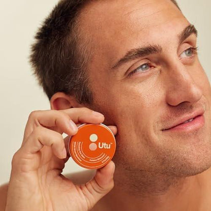 UTU Hydrating Sun Balm SPF 50 – Mineralischer Sonnenschutz für Gesicht & Lippen mit Vitamin E, Schneepilz & Ceramid NP, Riffischer, Tierversuchsfrei (20 g | 0,7 oz)