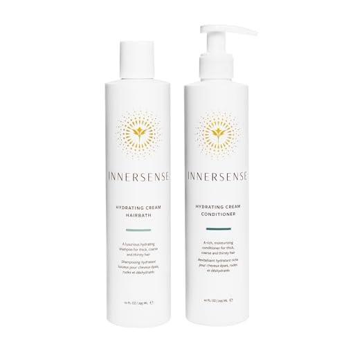 INNERSENSE Organic Beauty - Natürliches Feuchtigkeitsspendendes Shampoo & Conditioner Duo | Ungiftig, Tierversuchsfrei, Saubere Haarpflege (2x 295 ml)
