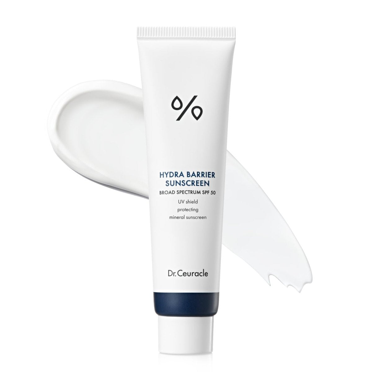 Dr.Ceuracle Hydra Barrier Mineral Sonnenschutz SPF 50 – Koreanischer Sonnenschutz mit Zinkoxid und Hyaluronsäure, Feuchtigkeitsspendend und Glow (50 ml / 1,69 fl. oz.)