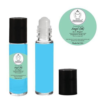 ZEKA PARFUMERIE Duftöl für Herren – Angel von T. Mugler Duftrichtung – 1/3 oz (9,86 ml) Roll-On Flakon