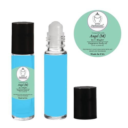 ZEKA PARFUMERIE Duftöl für Herren – Angel von T. Mugler Duftrichtung – 1/3 oz (9,86 ml) Roll-On Flakon