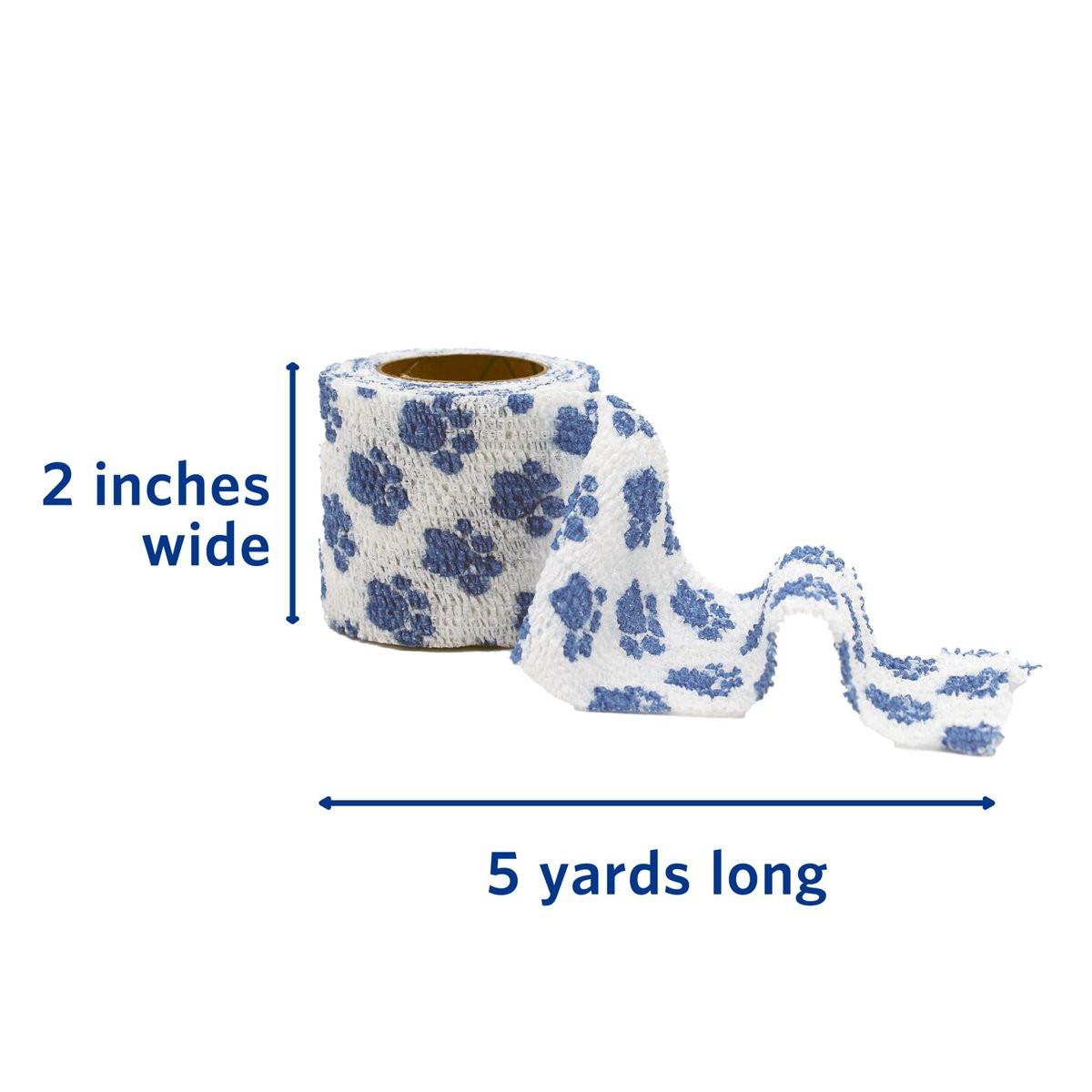 OVIK Health PetFlex Paw Pack – Flexible selbsthaftende elastische Bandage für die Wundversorgung – Erste-Hilfe-Wickel für Kleintiere wie Hunde, Katzen und andere Haustiere – 2 Zoll, 2 Rollen