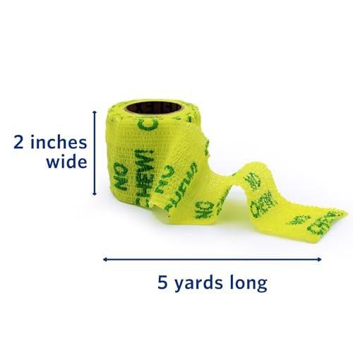 OVIK Health PetFlex No Chew – Flexible Selbstklebende Elastische Bandage für Wundversorgung – Erste-Hilfe-Wickel für Kleintiere wie Hunde, Katzen und andere Haustiere – 2 Zoll, 2 Rollen