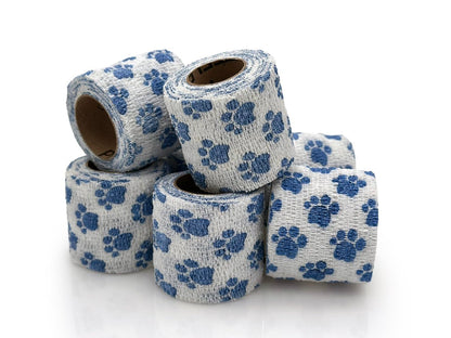 OVIK Health PetFlex Paw Pack – Flexible Selbstklebende Elastische Bandage für die Wundversorgung – Erste-Hilfe-Wickel für Kleintiere wie Hunde, Katzen und andere Haustiere – 2 Zoll, 6 Rollen