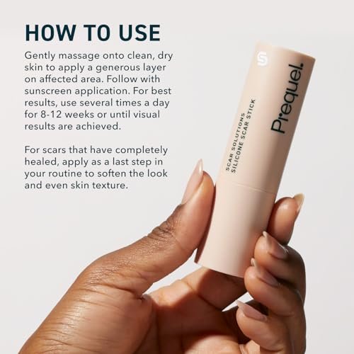 Prequel Skin Scar Solutions 60% Silikon-Narbenstift – Dicker, samtiger Film für Narben – Mit Centella Asiatica und Vitamin E – Beruhigend und okklusiv